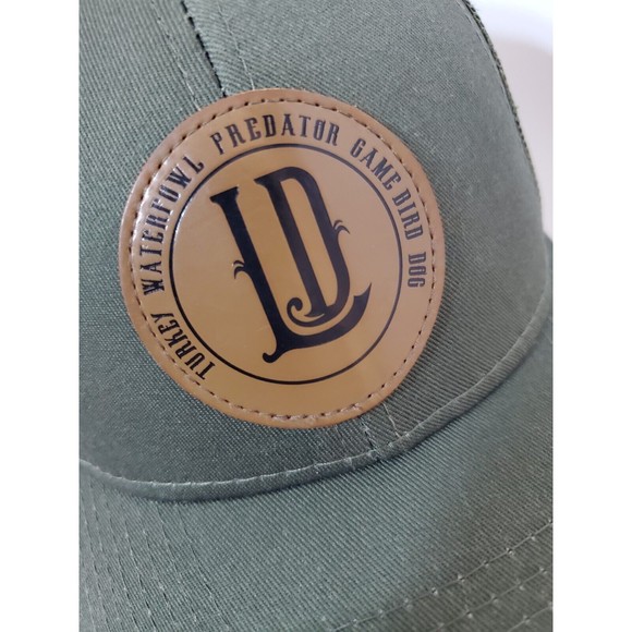 Lucky Duck Premium Decoys Mesh Back Leather Patch Trucker Hat - Picture 2 of 9